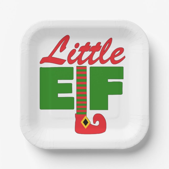 Plato De Papel Little Elf (Anverso)