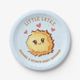 Plato De Papel Little Latke Hanukkah Baby Shower