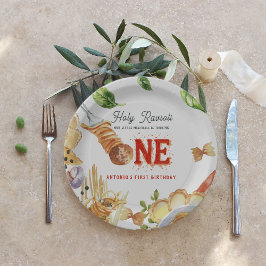 Plato De Papel Little Meatball | Holy Ravioli First Birthday