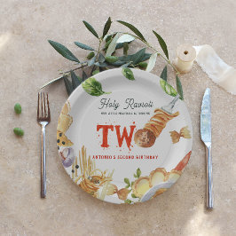 Plato De Papel Little Meatball | Holy Ravioli Second Birthday