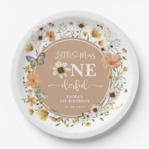Plato De Papel Little Miss ONEmaravillosas Caídas Cumpleaños