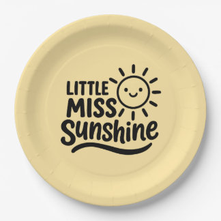 Plato de papel – Little Miss Sunshine