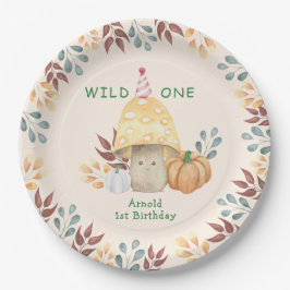 Plato De Papel Little Mushroom primera fiesta de cumpleaños