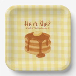 Plato De Papel Little Pancake Brunch Theme Gender Reveal