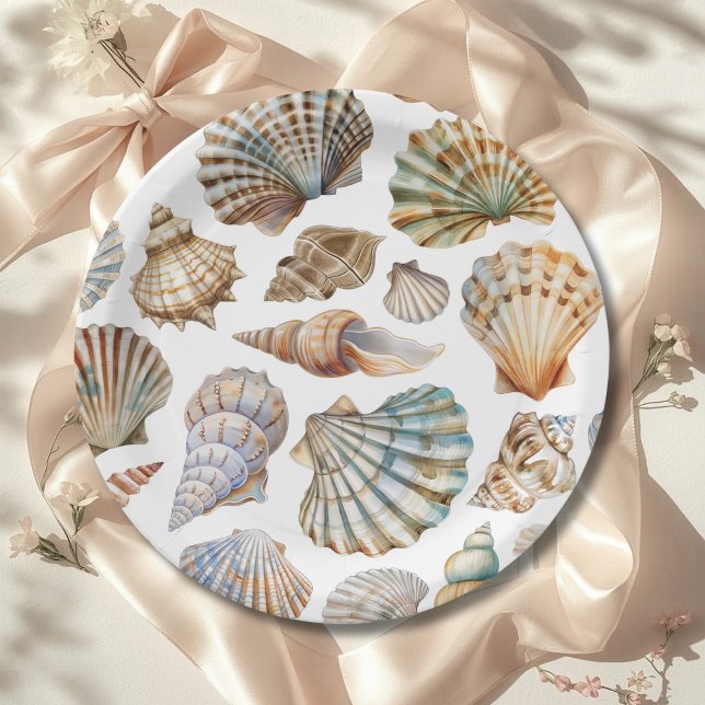Plato De Papel Little Pearl Sea You Soon Girl Baby Shower (Subido por el creador)