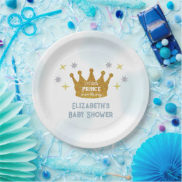 Plato De Papel Little Prince Boy Baby Shower