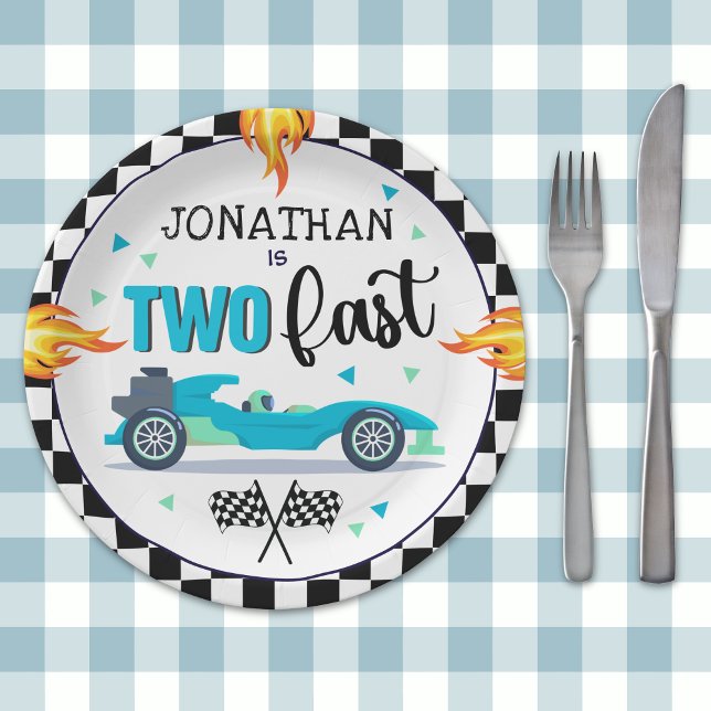 Plato De Papel Little Racer Birthday 2 Party  (Subido por el creador)