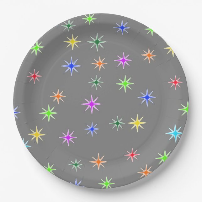Plato De Papel Little Stars, Big Smiles Birthday Party Plates (Anverso)