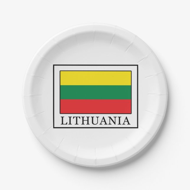 Plato De Papel Lituania (Anverso)