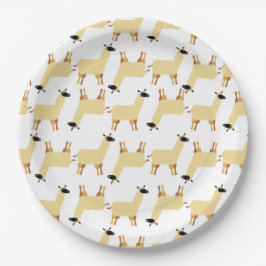 Plato De Papel Llama