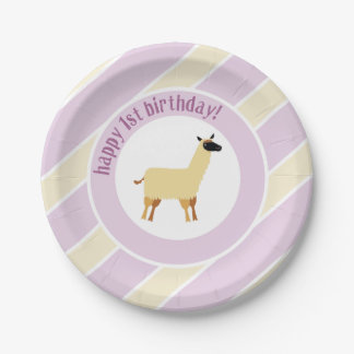 Plato De Papel llama