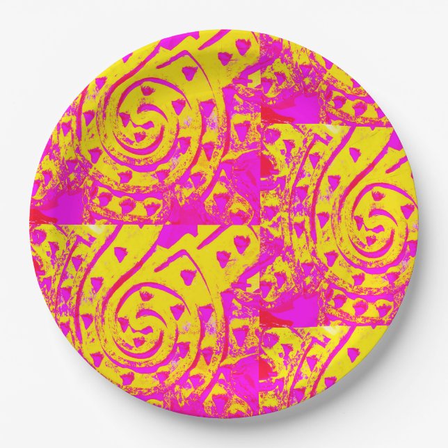 Plato De Papel ¡Llama espiral! (Anverso)