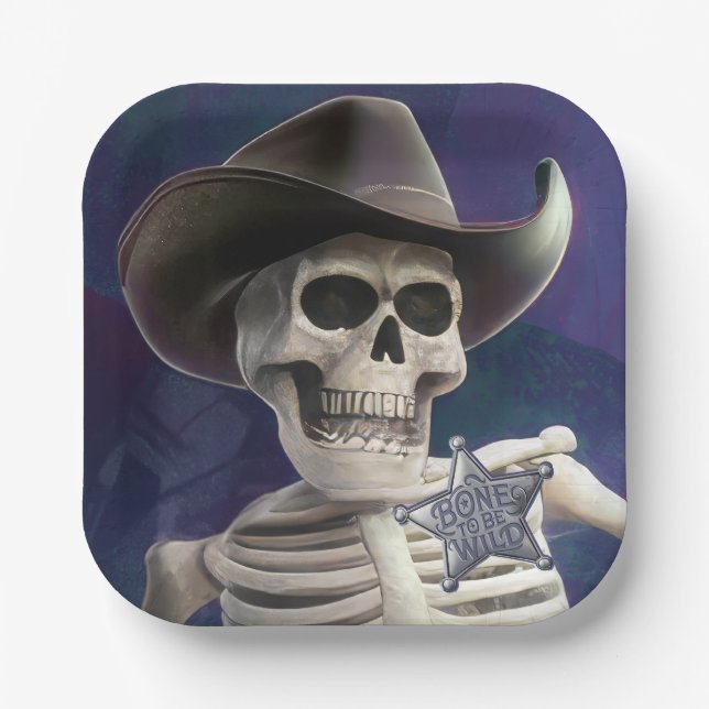 Plato De Papel Llámame "Doc Bones", alguacil de Skeleton (Anverso)