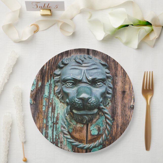 Plato De Papel Llamando a la puerta del cielo (Boda)