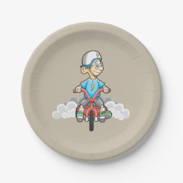 Plato De Papel Llamando a Todos los Motociclistas
