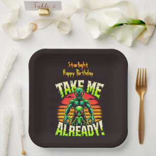 Plato De Papel ¡Llévame Ya! ¡Explora el Universo Alien Ahora!