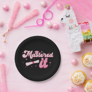 Plato De Papel Lo Dominó Escritura Rosa Maestros Cotización de Gr