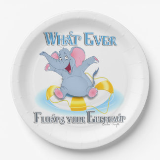 Plato De Papel Lo que sea que flote tu elefante