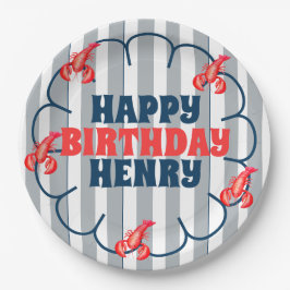 Plato De Papel Lobster 1st Birthday Party