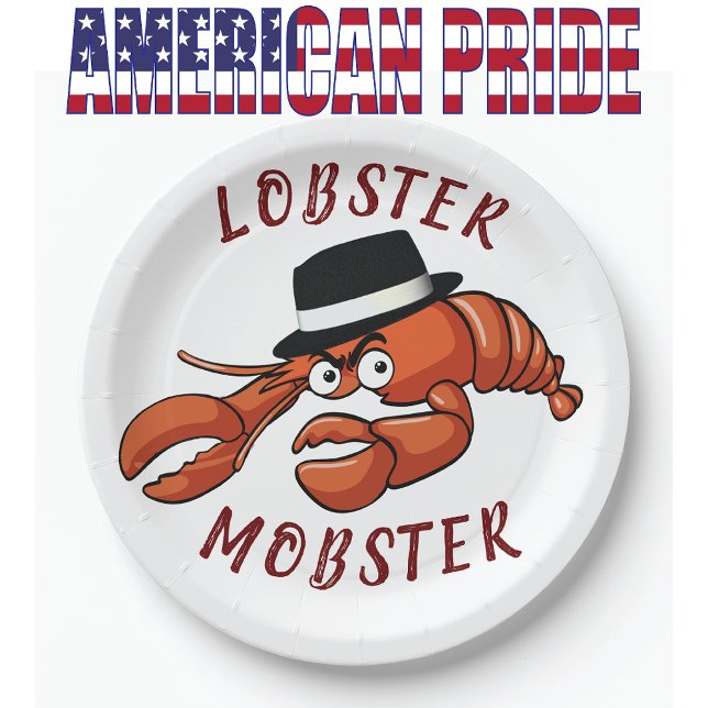 Plato De Papel Lobster Mobster 🦞 Gangster de Personalizado muy t (Subido por el creador)