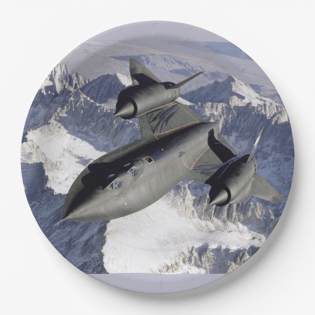 Plato De Papel Lockheed SR-71B Blackbird (Anverso)