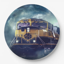 Plato De Papel Locomotora de trenes Diesel