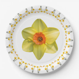 Plato De Papel Locura de narcisos.