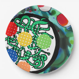 Plato De Papel Locura por el fútbol