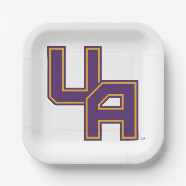 Plato De Papel Logo de la Universidad de Albany (Anverso)