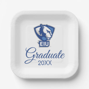 Plato De Papel Logo de Panthers University del Este de Illinois