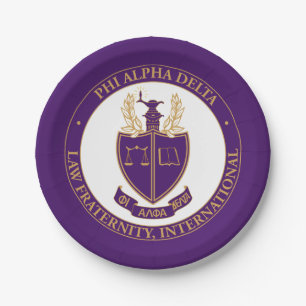 Plato De Papel Logo de Phi Alpha Delta