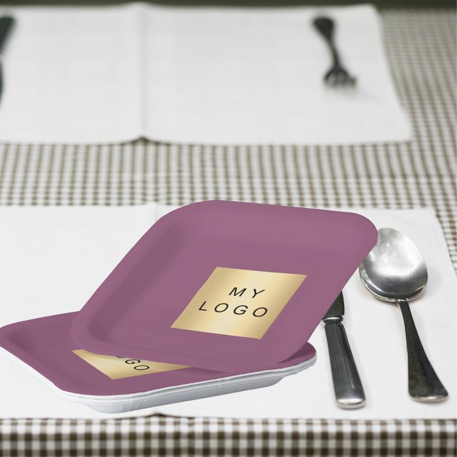 Plato De Papel Logo de Purple Plum (Subido por el creador)
