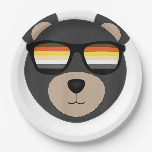 Plato De Papel Logo Gay Bear Gafas de sol