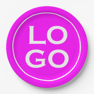 Plato De Papel Logotipo de empresa o Personalizado comercial en m