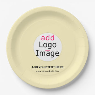 Plato De Papel Logotipo de Personalizado de negocios moderno Vain