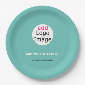 Plato De Papel Logotipo de Personalizado de negocios moderno Verd