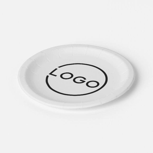 Plato De Papel Logotipo empresarial personalizado (Angular)