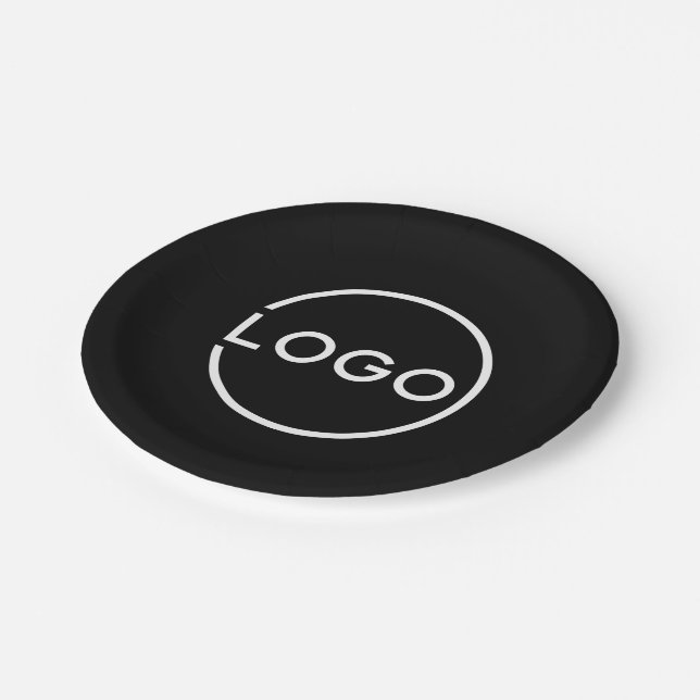 Plato De Papel Logotipo Empresarial Personalizado (Angular)