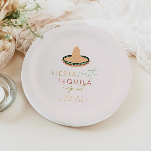 Plato De Papel LOLITA Fiesta Siesta Tequila Bachelorette (Subido por el creador)