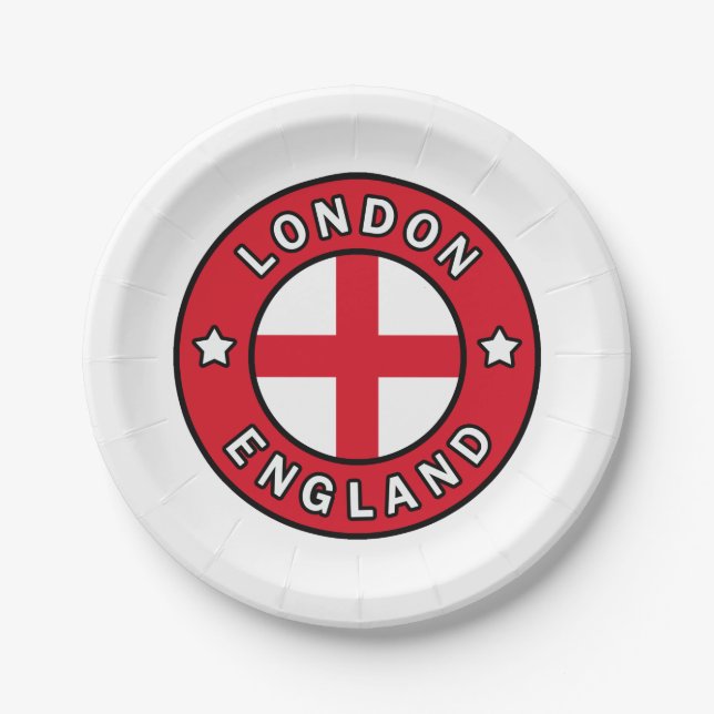 Plato De Papel Londres Inglaterra (Anverso)