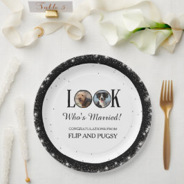 Plato De Papel Look Who's Married Dog or Pets Photo