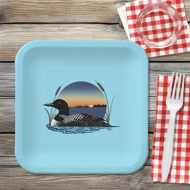 Plato De Papel Loon Sunset Blue (Subido por el creador)