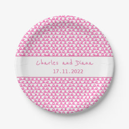 Plato De Papel Loop De Loop Pink Caliente