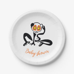 Plato De Papel LORIS Lenta Lenta - Vida silvestre - Fiesta
