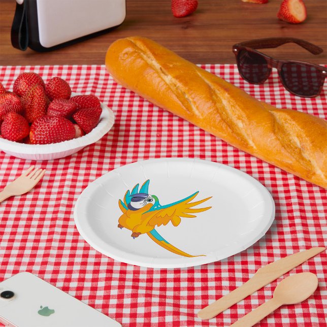 Plato De Papel Loro volador (Subido por el creador)