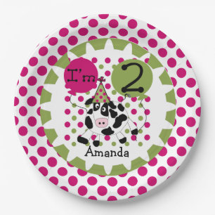 Plato De Papel Los animales del campo pican las placas de papel