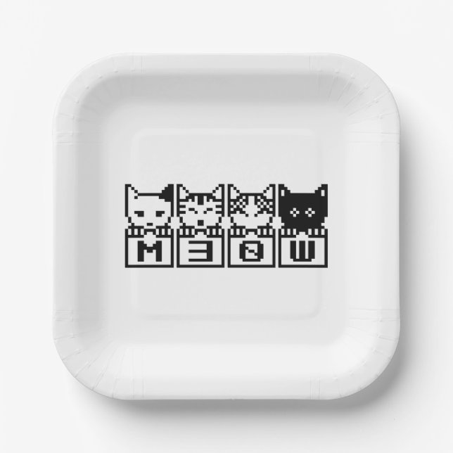 PLATO DE PAPEL LOS CATS M30W DE 8 BITS (Anverso)
