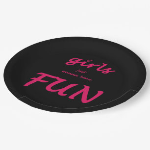 Plato De Papel los chicas apenas quieren divertirse