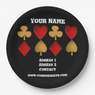 Plato De Papel Los cuatro juegos, personalizados