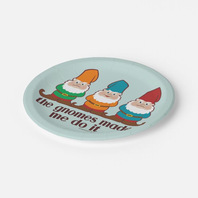 Plato De Papel Los gnomos hicieron que lo hace azul (Angular)